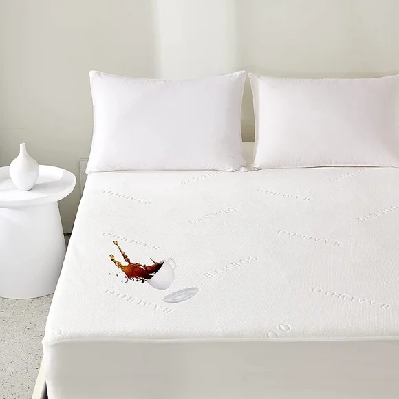 New! Bamboo Mattress Waterproof Protector Twin with Deep Pockets - Picture 1 of 6